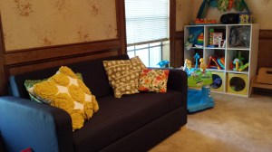 Couch and Baby Corner